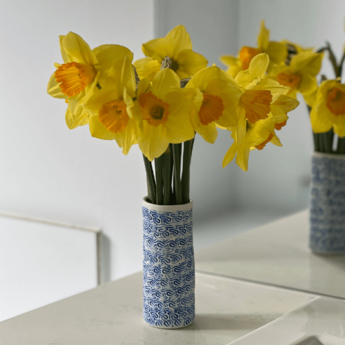 A Petite Blue Porcelain Vase