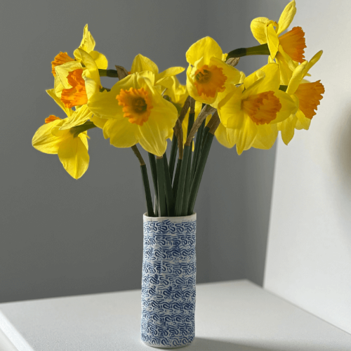 A Petite Blue Porcelain Vase