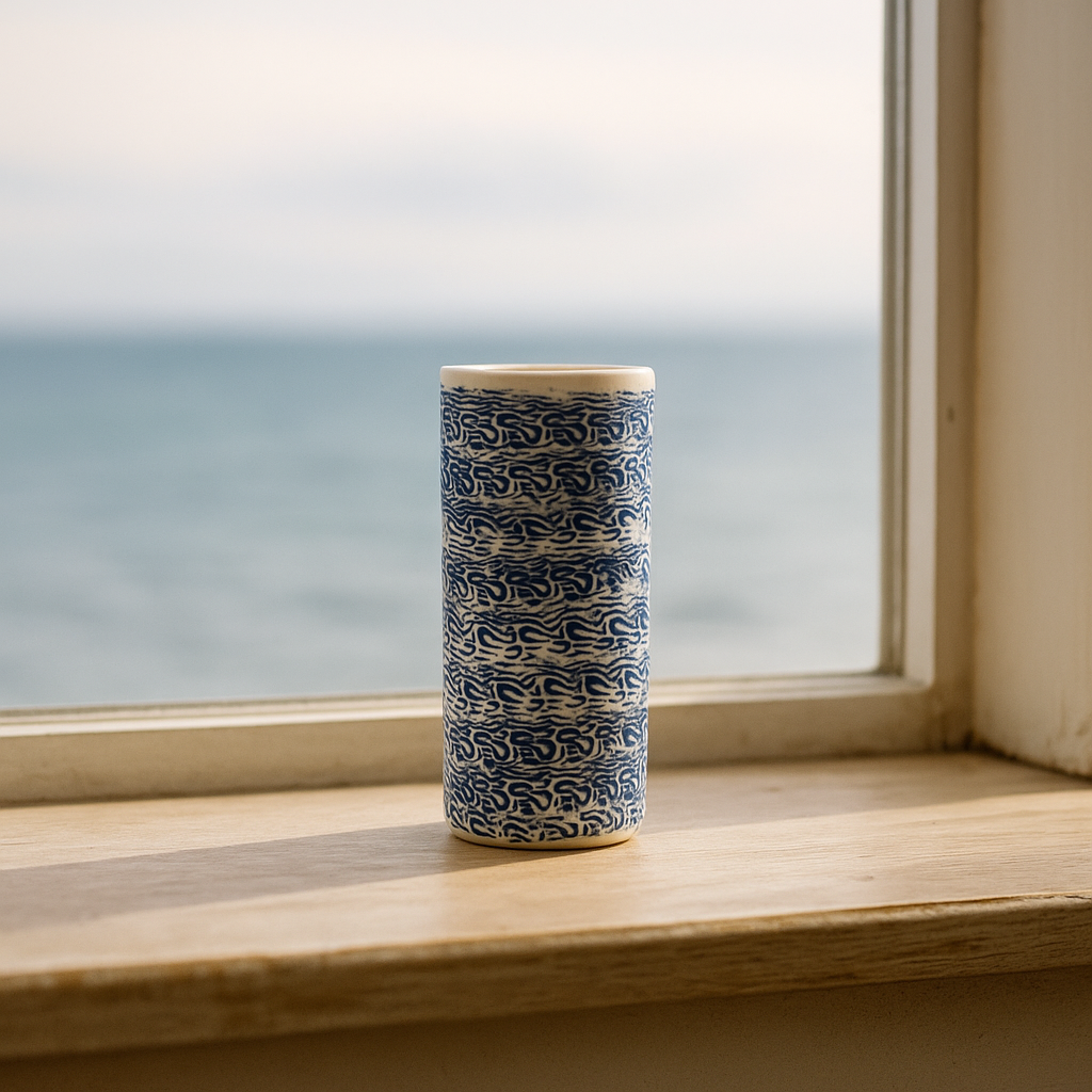 A Petite Blue Porcelain Vase