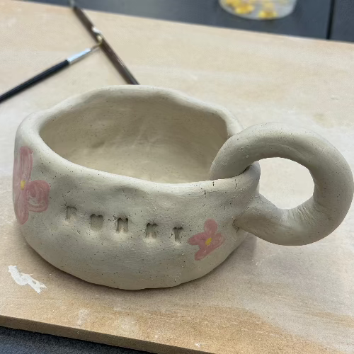 Workplace well-being workshops, school workshops, teacher workshops, student workshops, clay workshops, pinch cup workshops. teacher well-being.