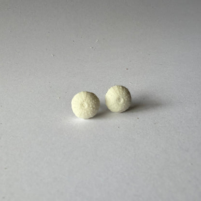 Mini Porcelain Sea Urchin Earrings – Coastal Keepsakes