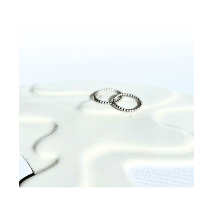 Silver Pearls Ring