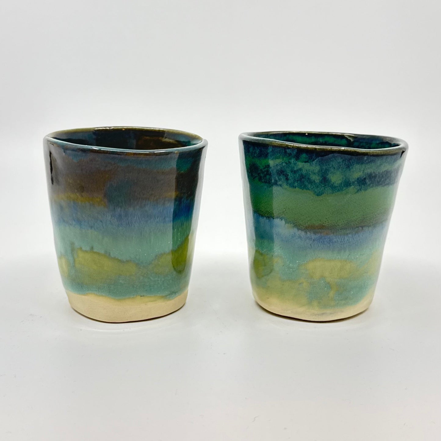 Same Beginnings Stoneware Cup Pair