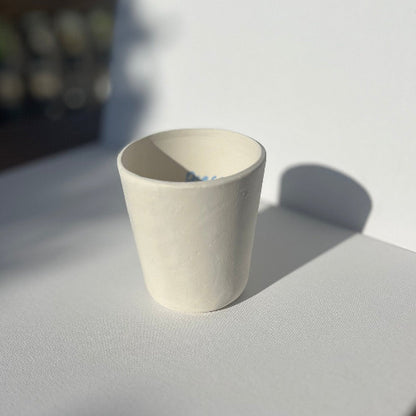 Porcelain cup, handpainted porcelain cup, ceramic cup, wine cup, tea cup, message in a cup