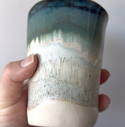 Ocean Mist Large Stoneware Sip Cup