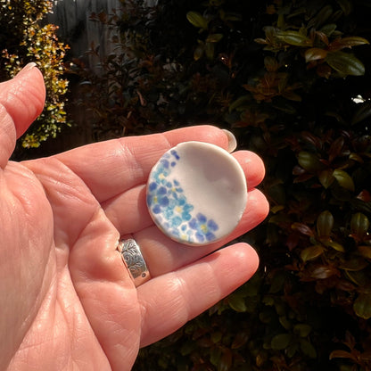 Large Porcelain Handpainted Stud Earrings