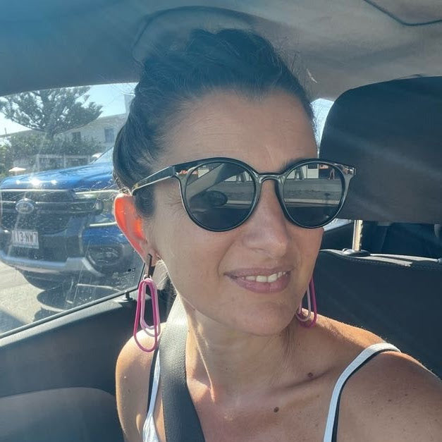 Pink Ocean Flow Dangle Earrings