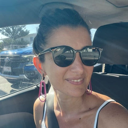 Pink Ocean Flow Dangle Earrings