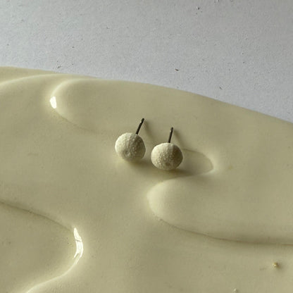 Mini Porcelain Sea Urchin Earrings – Coastal Keepsakes