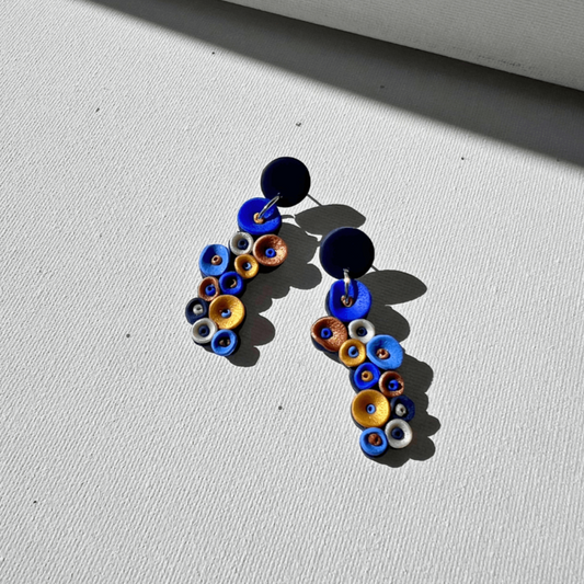 Handcrafted Coral Polymerclay Earrings