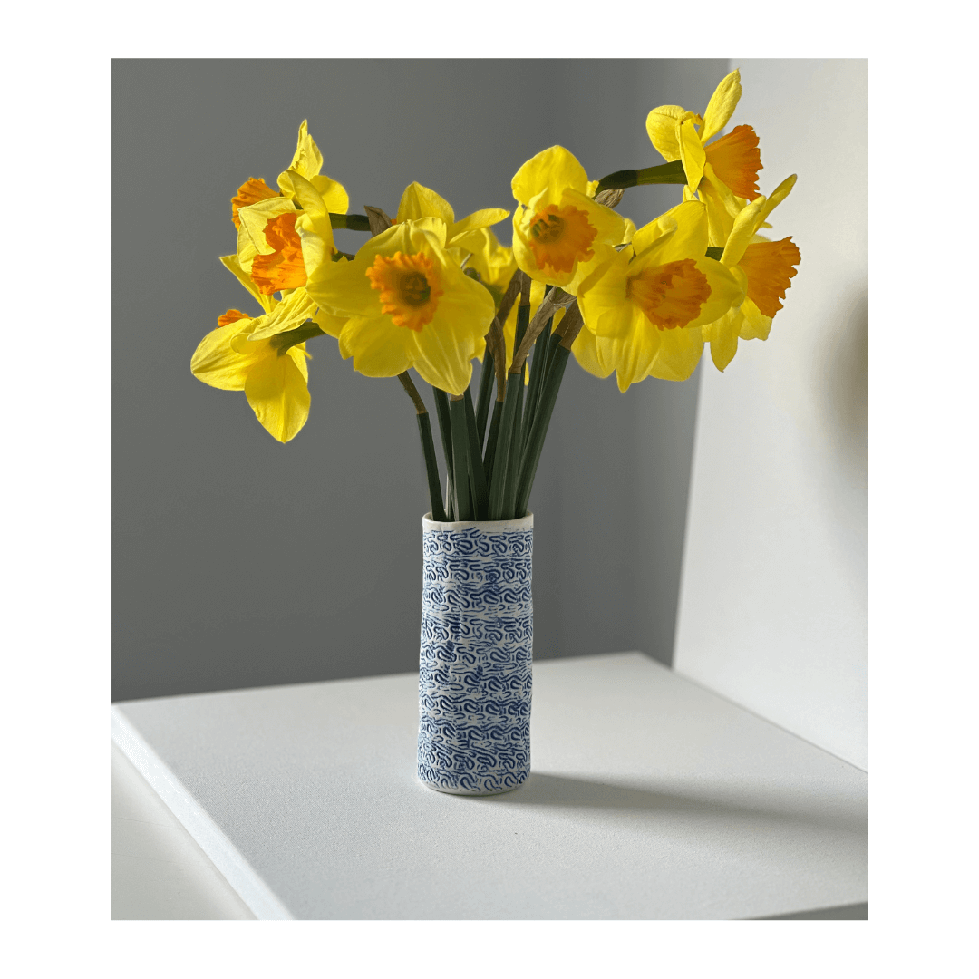 A Petite Blue Porcelain Vase