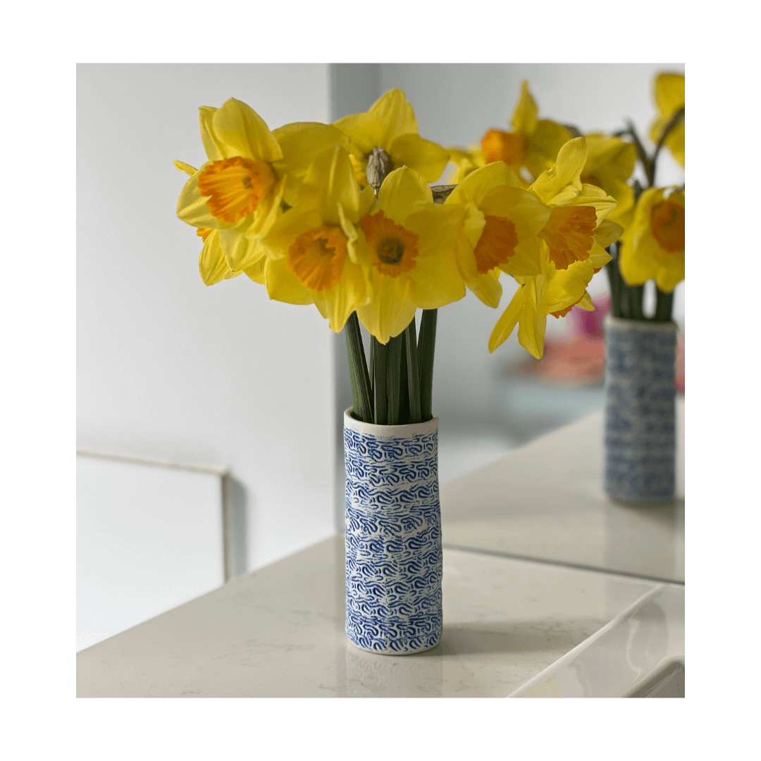 A Petite Blue Porcelain Vase