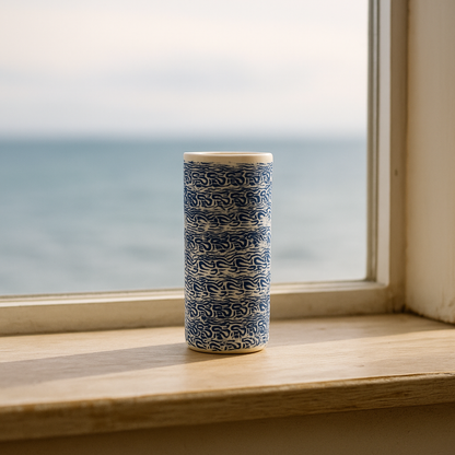 A Petite Blue Porcelain Vase