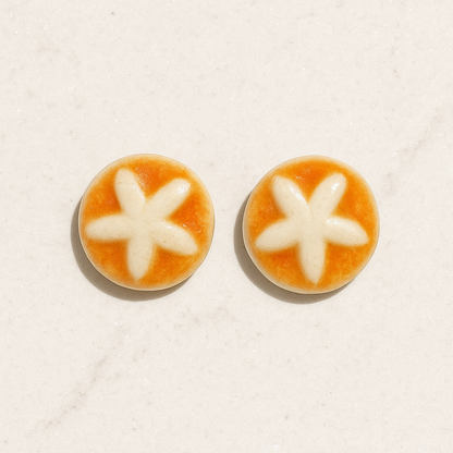 Porcelain Gum nut studs