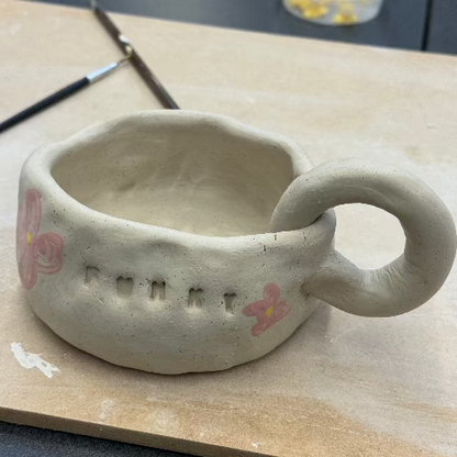 Workplace well-being workshops, school workshops, teacher workshops, student workshops, clay workshops, pinch cup workshops. teacher well-being.