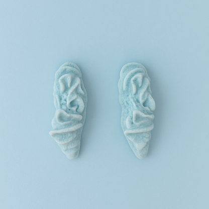 Lagoon Coral Stud earrings – handmade turquoise porcelain studs