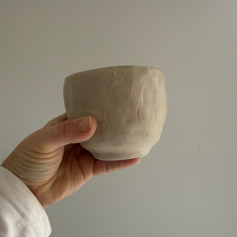 Pottery workshop at Anerie General in Silverleaves featuring handmade pinch pot cups, wine, nibbles and a cosy creative atmosphere.