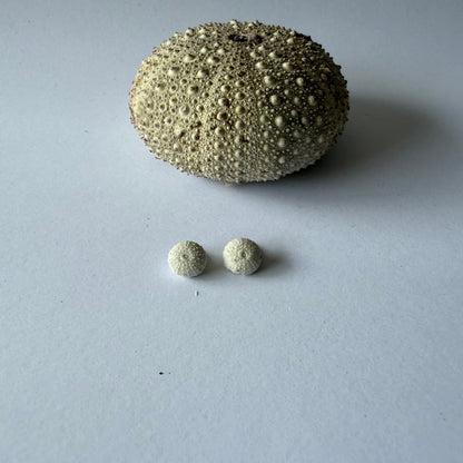 sea urchin studs – tiny handmade earrings for all ages.