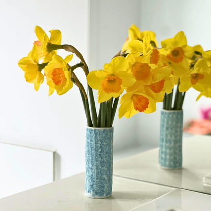 Teal Porcelain Petite Vase