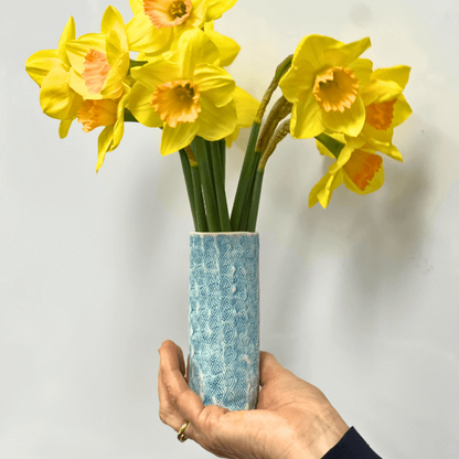Teal Porcelain Petite Vase