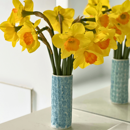 Teal Porcelain Petite Vase