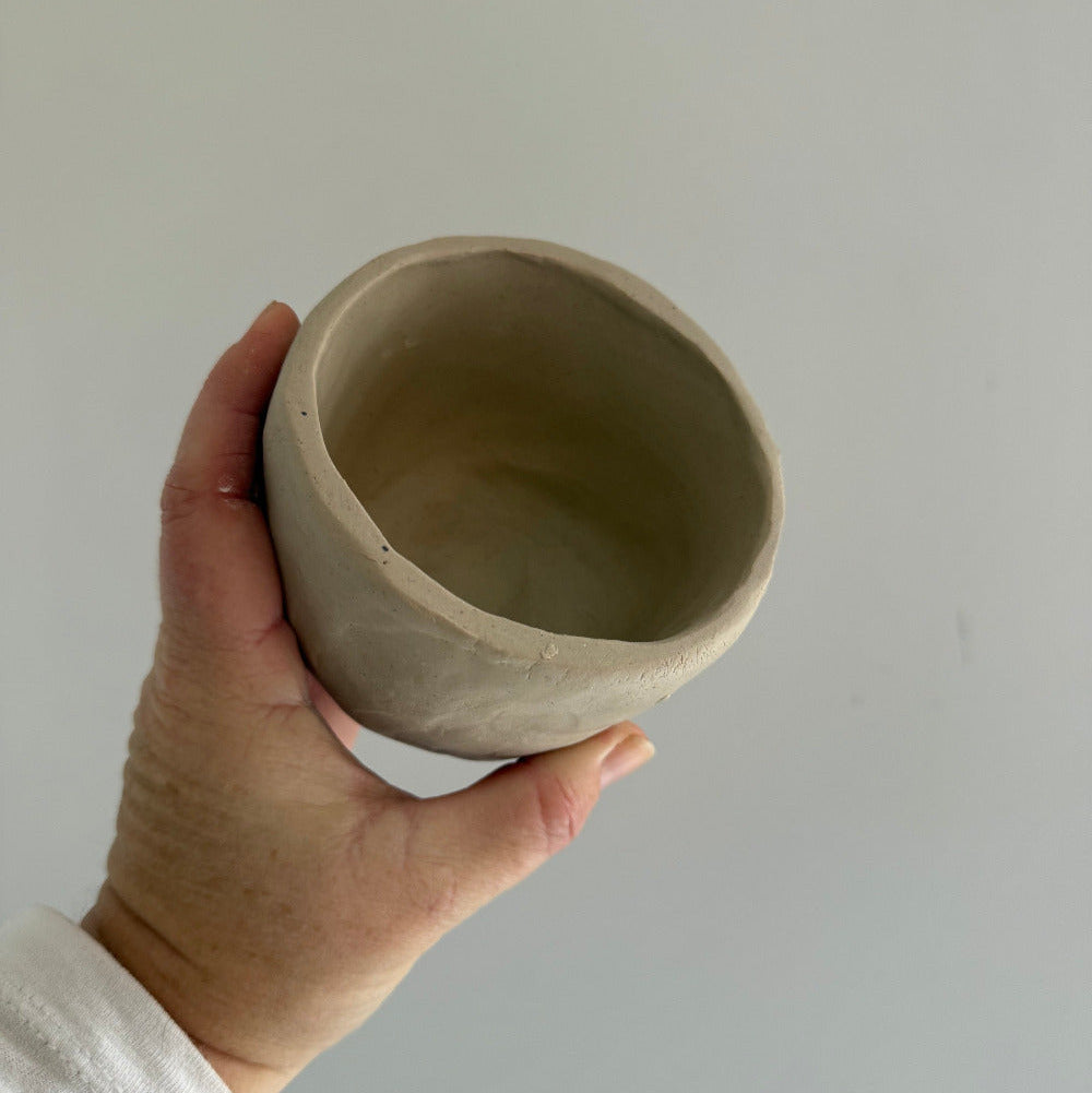 Pottery workshop at Anerie General in Silverleaves featuring handmade pinch pot cups, wine, nibbles and a cosy creative atmosphere.