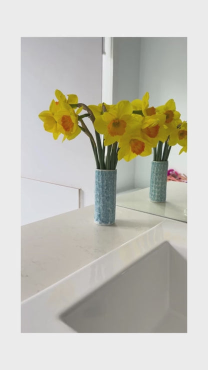 Teal Porcelain Petite Vase